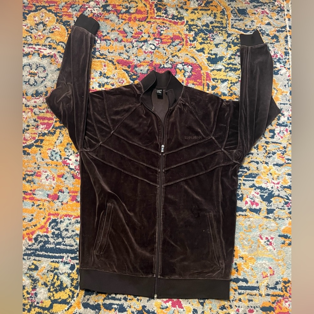 Sean John Velour Track Jacket Vintage